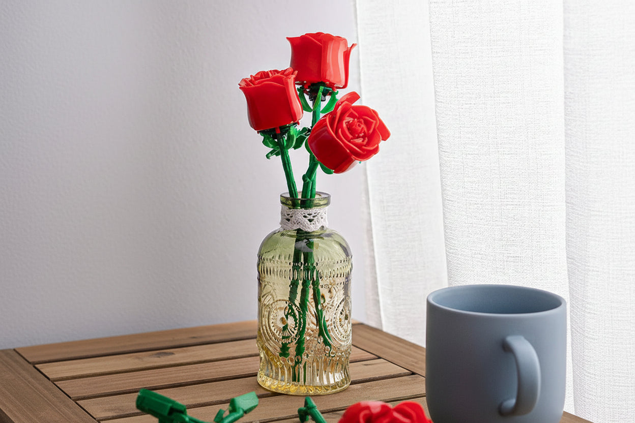 Red Bloom Story – LEGO Bouquet